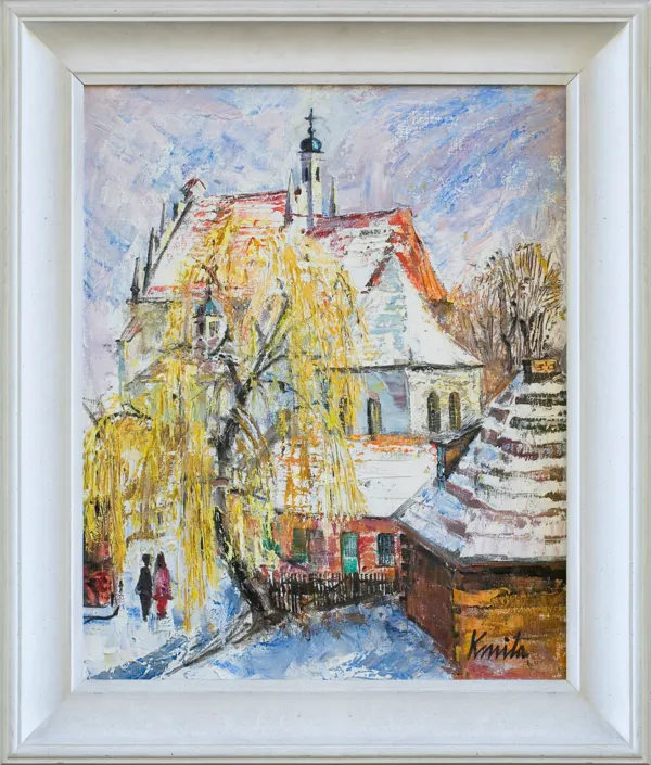 Franciszek Kmita, Widok na farĘ w Kazimierzu, 1993