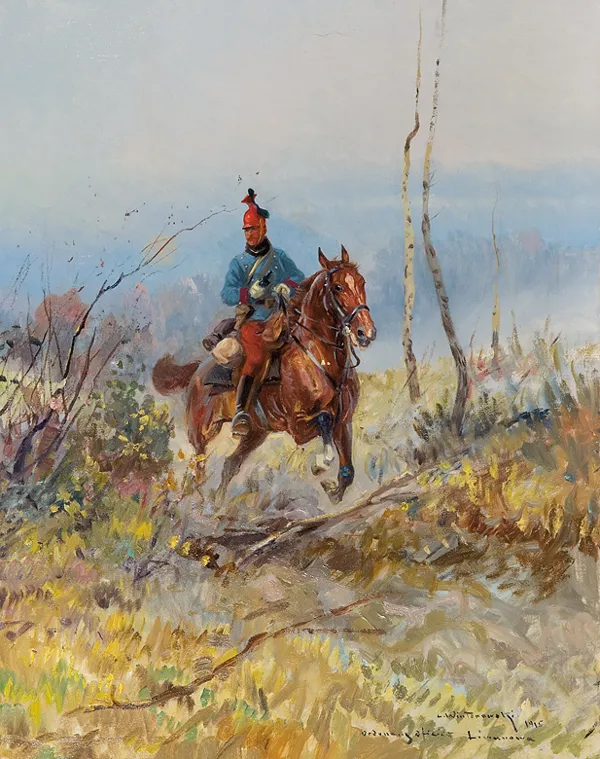 Leonard Wintorowski (Winterowski), OFICER UŁANÓW AUSTRIACKICH, 1915 