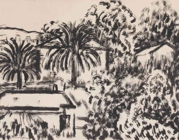 Ignacy Hirszfang, Pejzaż z palmami