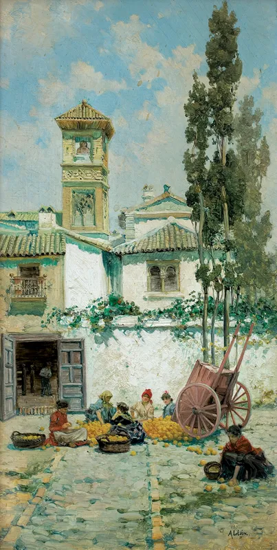 Juan  Aldaz y Sancho, SORTOWANIE POMARAŃCZY, po 1884