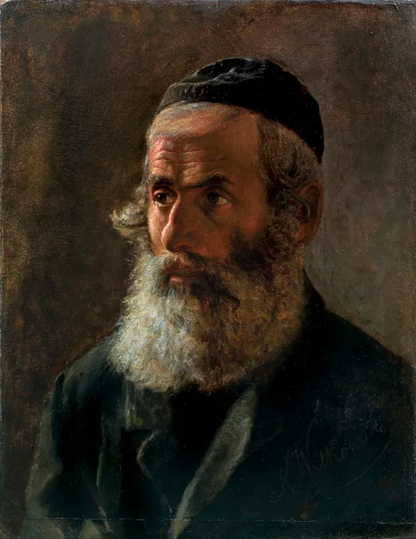 Karol Dominik  Witkowski, PORTRET RABINA, ok. 1882
