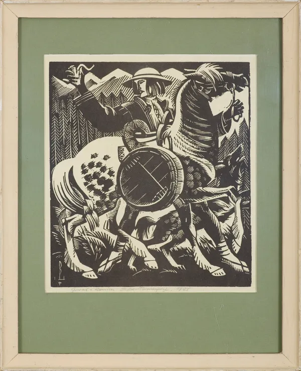 Edmund Ludwik Bartłomiejczyk, Góral z koniem, 1925