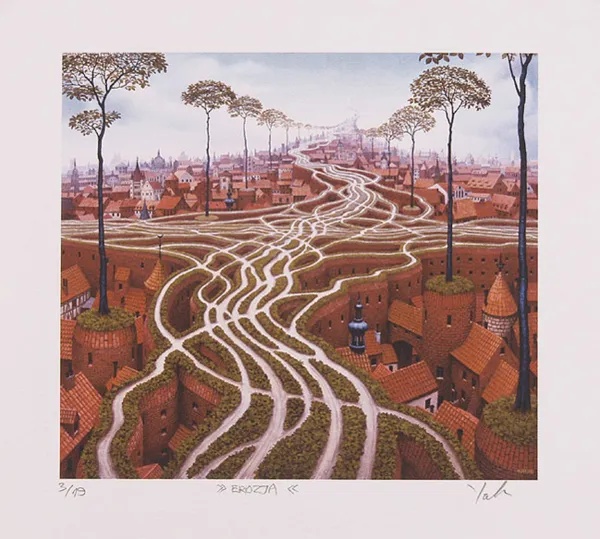 Jacek Yerka, Erozja, 2000