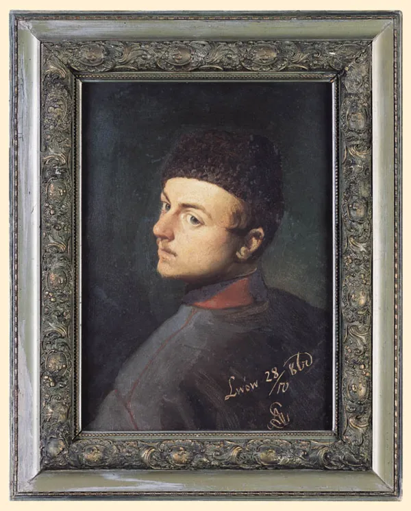 Artur Grottger, MŁODZIENIEC W BARANKOWEJ CZAPCE, 1860