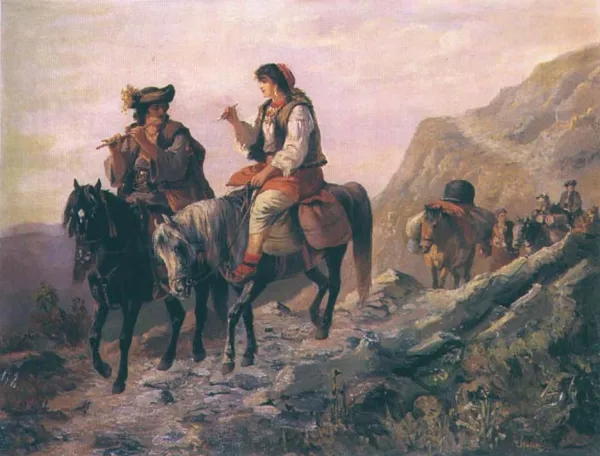 Józef Jaroszyński, Huculi - na przełęczy