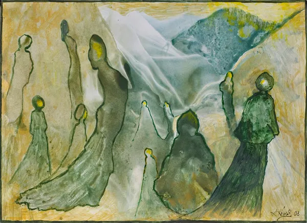 Lucyna Kuśnierczyk, Zapatrzone, z cyklu Kobiety, 2008