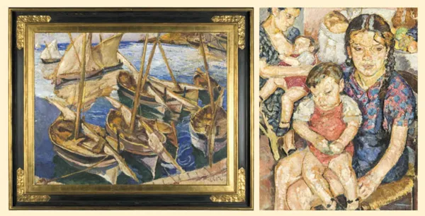 Mela - (Melania Mutermilch) Muter, Łodzie rybackie (dwustronny), 1918-1920