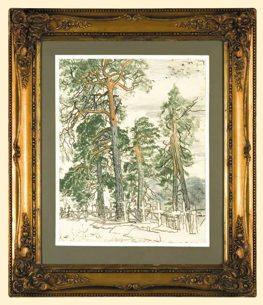 Leon Wyczółkowski, Cmentarz Legionów w Wołczecku, 1916