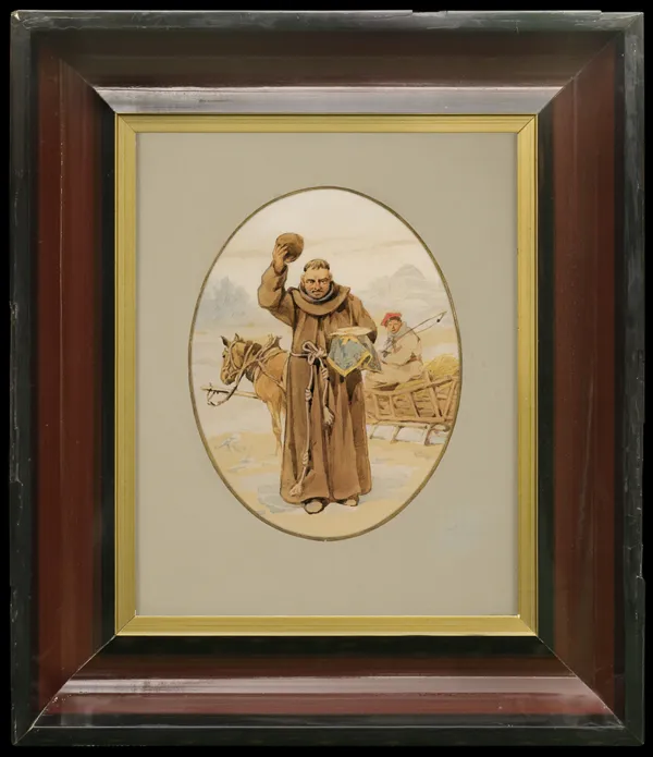 Juliusz Kossak, BERNARDYN Z OPŁATKAMI, ok. 1897