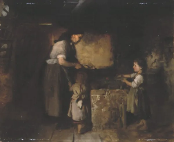 Aleksander Kotsis, PRZY KUCHNI, ok. 1870