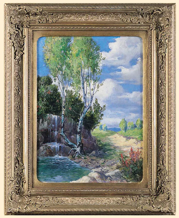 Hans Rudolf Schulze, PEJZAŻ Z WODOSPADEM