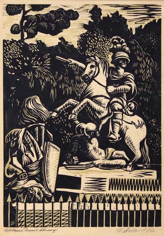 Dworzanik, Warszawa, Pomnik Sobieskiego