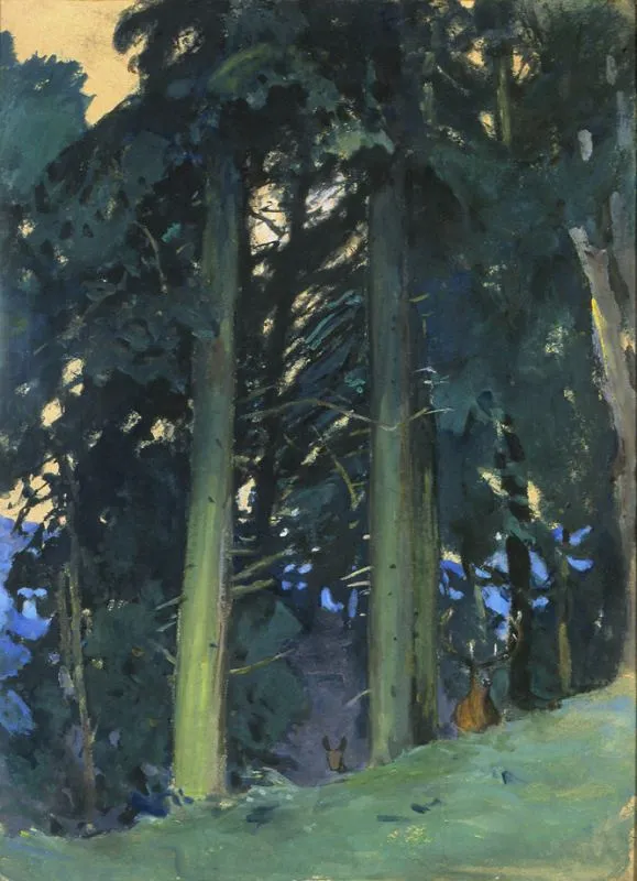 Julian Fałat, Las sosnowy, przed 1909