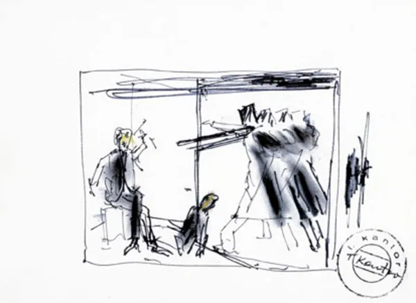 Tadeusz Kantor, Szkic do obrazu "Pewnego razu żołdak napoleoński 