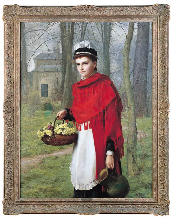 James  Hayllar, WIOSNA W OGRODZIE, 1881