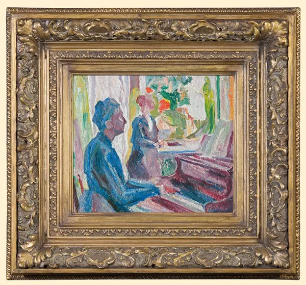 Aleksy  Nowakiwski, PANI MALICKA PRZY FORTEPIANIE, 1924