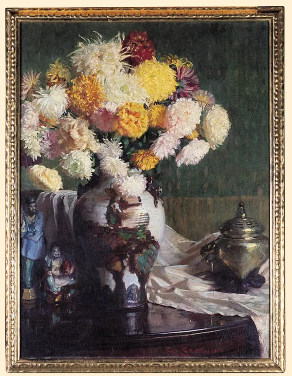 NN NN, MARTWA NATURA Z CHRYZANTEMAMI, 1911