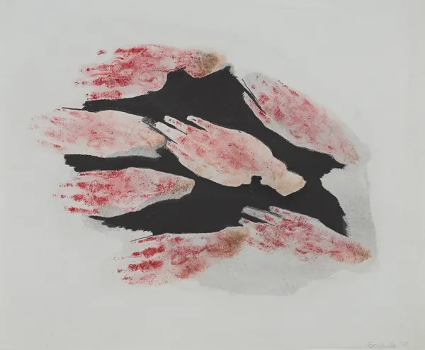 Halina Chrostowska, Z cyklu Ręce, 1974