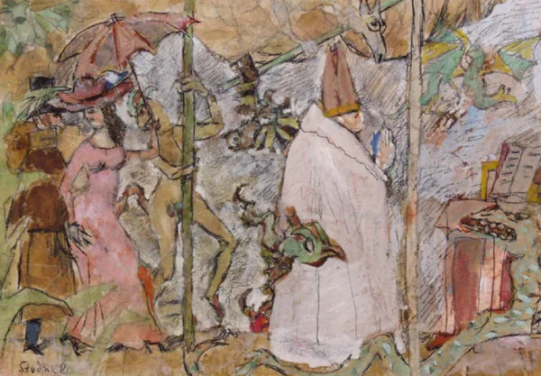 Juliusz Studnicki, Fragment procesji, lata 60