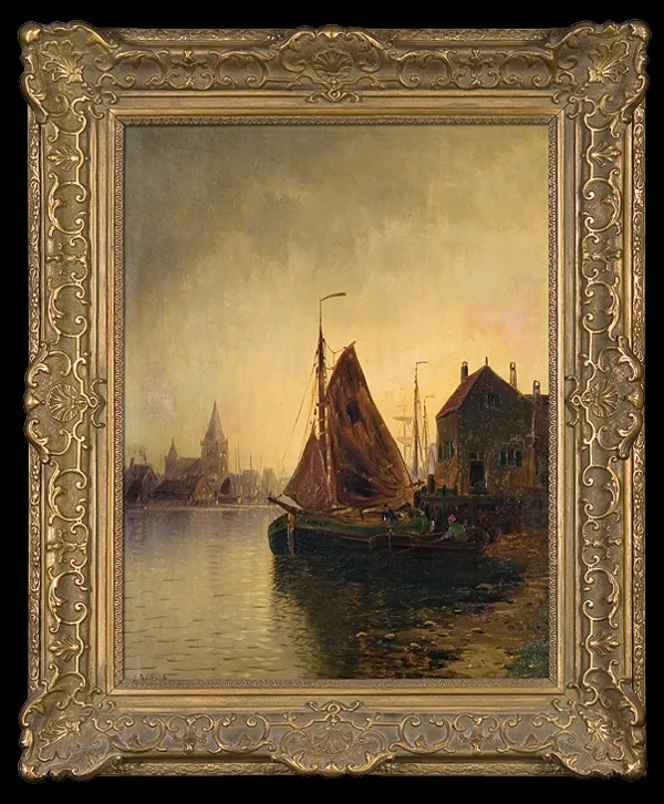 Carl Bertold, ŁODZIE NA KANALE W HOLANDII