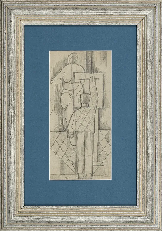 Eugeniusz Waniek, W pracowni, lata 30. XX w. [?]