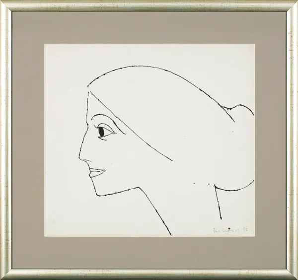 Tadeusz Kulisiewicz, Głowa kobiety z profilu, 1983