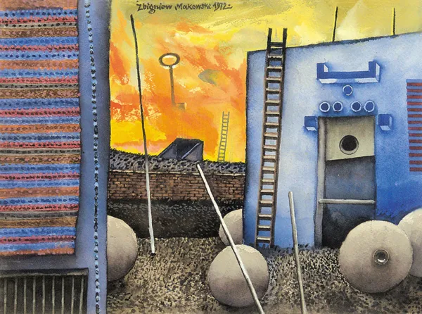 Zbigniew Makowski, BURZLIWE NIEBO (Le ciel orageux), 1972