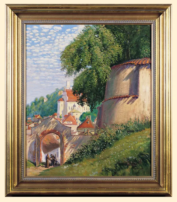 Edward Okuń, PEJZAŻ Z KAZIMIERZA, 1935