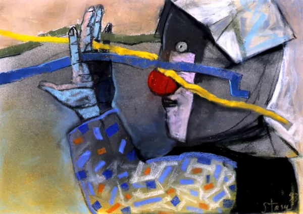 Stasys Eidrigevičius, Głowa przebita promieniem, 1993