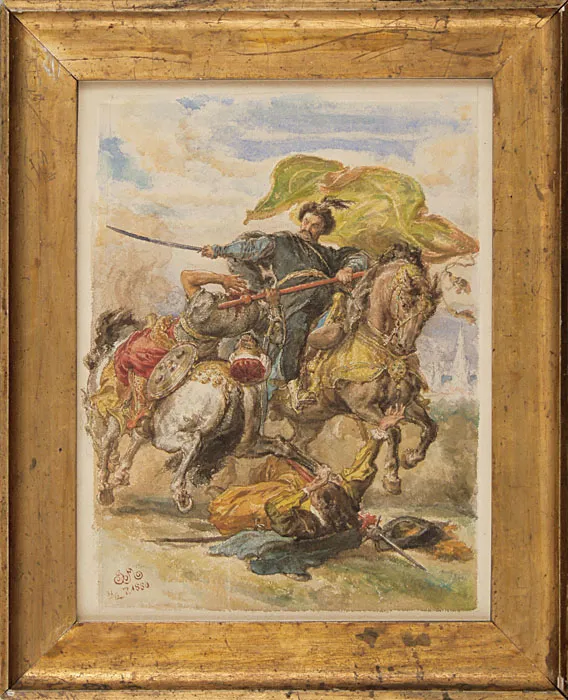Jan Matejko, SOBIESKI ZDOBYWA CHORĄGIEW, 1880 