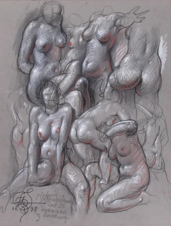 Franciszek Starowieyski, Piękna dziennikarka lat 26 rysowana z natury, 199