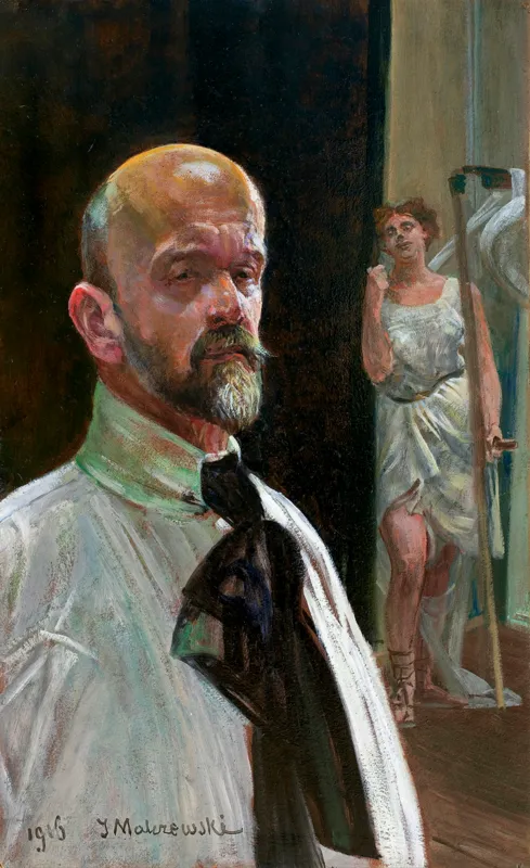 Jacek Malczewski, AUTOPORTRET Z THANATOSEM, 1916