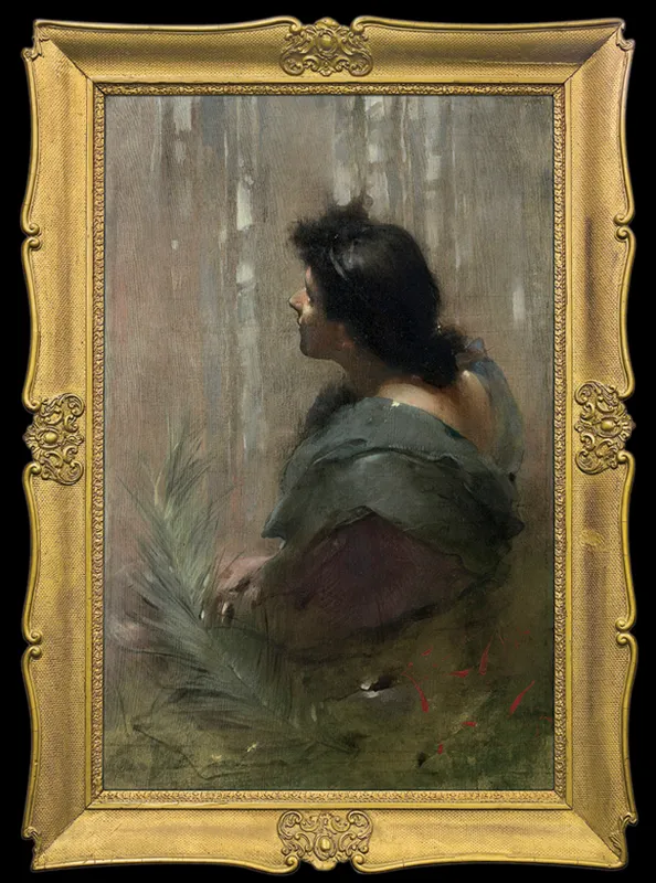 Franciszek Żmurko, PORTRET KOBIECY, 1893