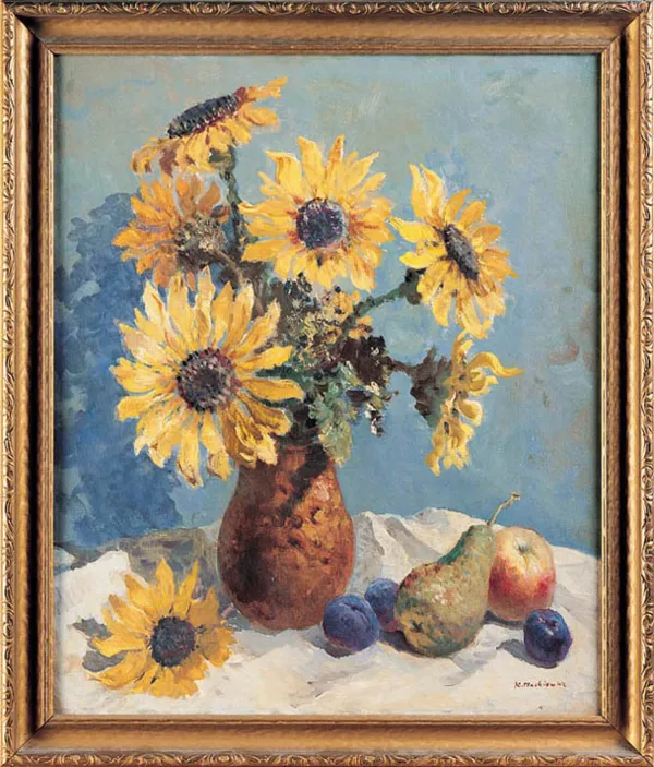 Konstanty Mackiewicz, MARTWA NATURA - OWOCE I SŁONECZNIKI