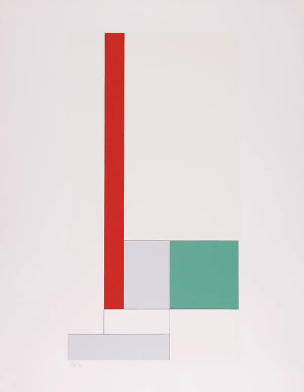 Georges Vantongerloo, Y= - x2 + bx + c rouge-vert, 1933 