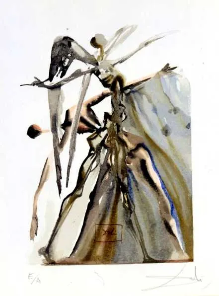 Salvador Dali, „PIEKŁO”, PIEŚŃ XXI, 1960