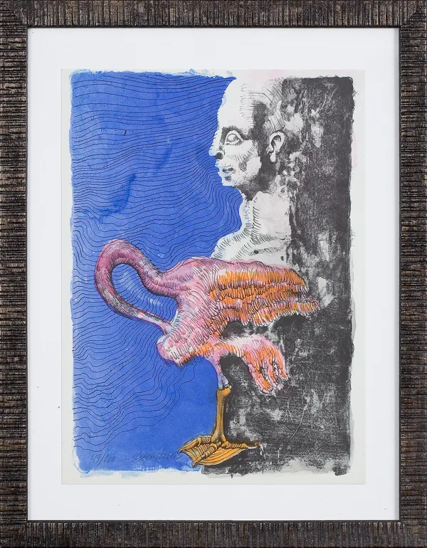 Jan Lebenstein, KOMPOZYCJA Z FLAMINGIEM