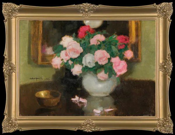 Alfons Karpiński, RÓŻE W WAZONIE, 1936 