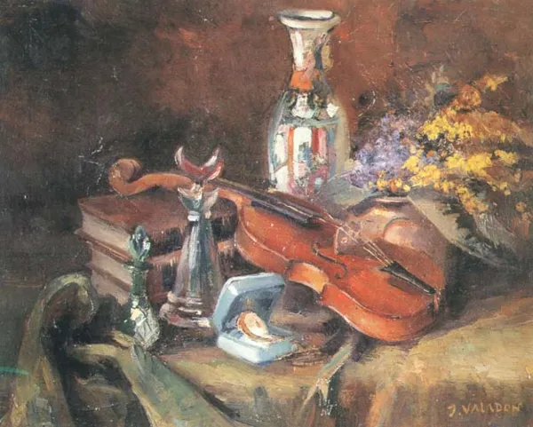 Jules Valadon, Martwa natura ze skrzypcami