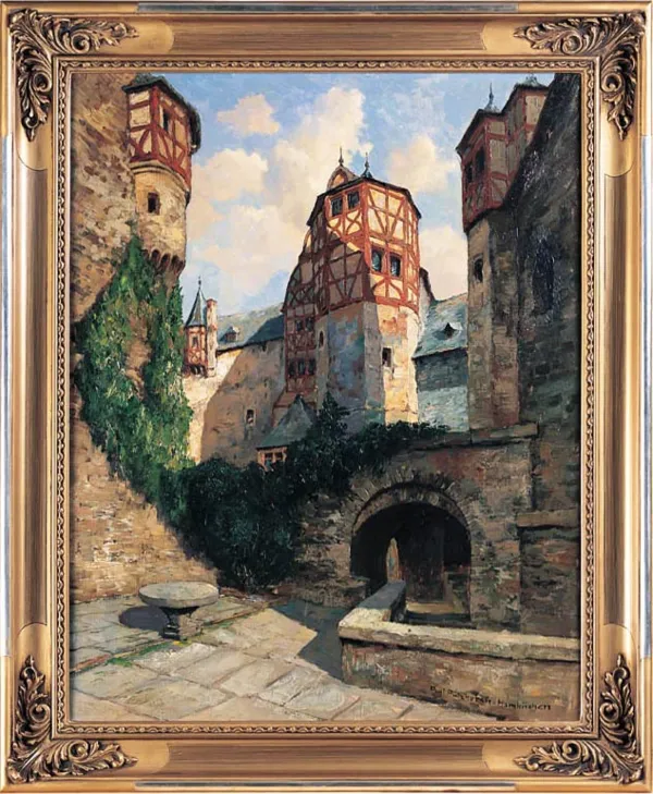 Paul Pützhofen - Hambüchen, Dziedziniec zamkowy, ok. 1930