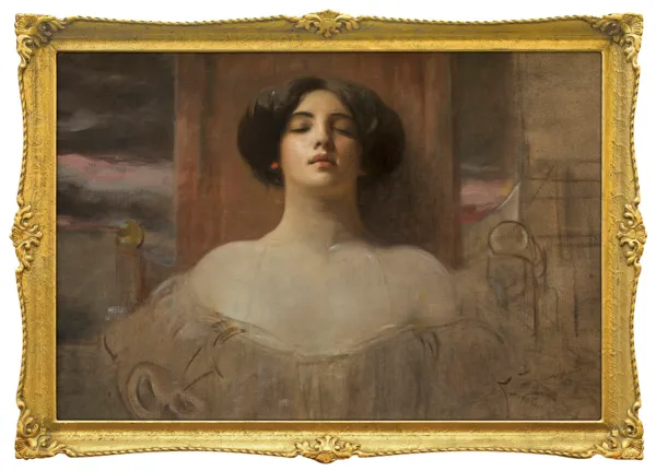 Franciszek Żmurko, KOBIETA Z CZERWONYM KOLCZYKIEM, ok. 1905