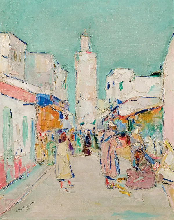 Włodzimierz Terlikowski, SCENA ULICZNA W MIEŚCIE WSCHODNIM, 1931  