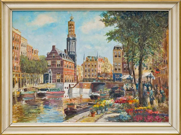 Louis de  Leeuw, TARG KWIATOWY W AMSTERDAMIE