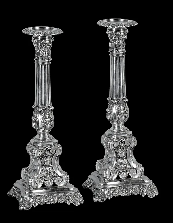 Autor nierozpoznany, PARA LICHTARZY, ok. 1850