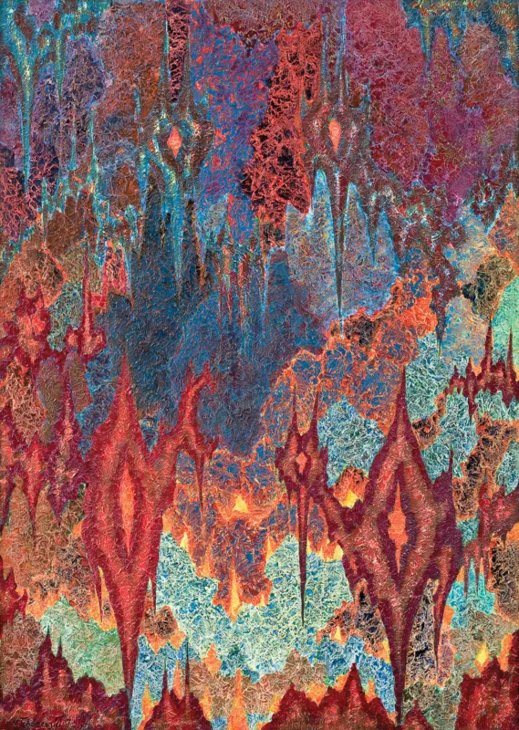 Jerzy Tchórzewski, OKOLICA OGNIA (Contrée du feu), 1973–1974