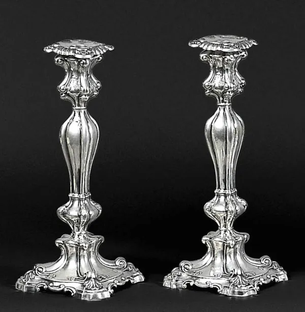 Autor nierozpoznany, PARA LICHTARZY, ok. 1860