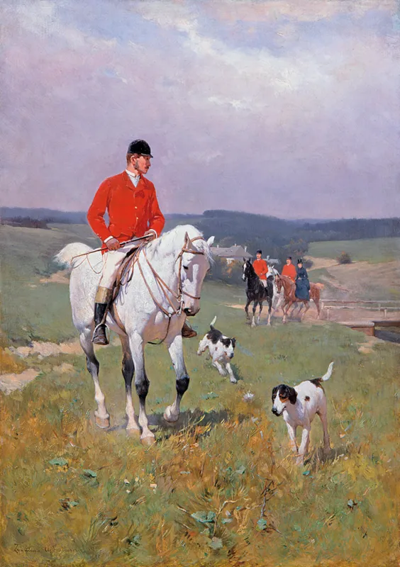 Zygmunt Ajdukiewicz, Polowanie par force z ogarami