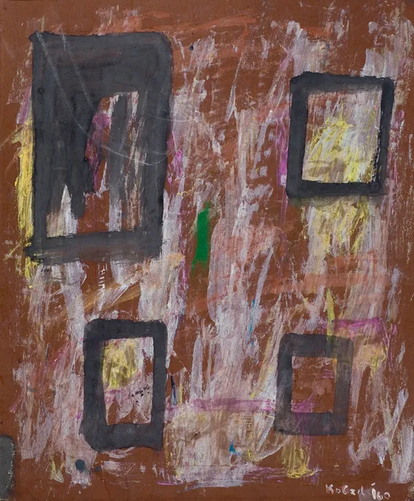 Aleksander Kobzdej, Kompozycja z kwadratami, 1960