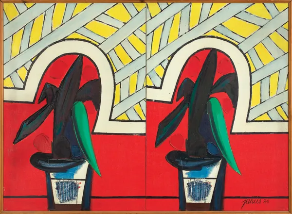 Janusz Przybylski, KWIATY (DYPTYK), 1984