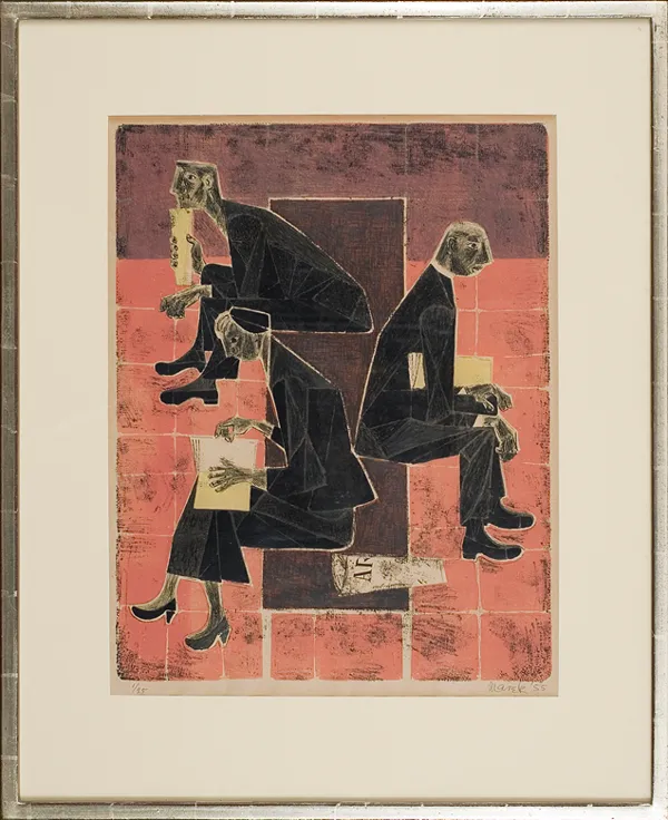 Marek Żuławski, W galerii, 1955